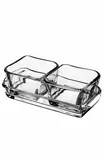 Glasskål Set Hermia Transparent Glas 2 Delar - Serveringsfat - 8684283427932 - 1
