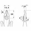 Skärtång 138 mm Precision - Handverktyg - 8053369531212 - 80