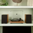 Skivspelare med inbyggd förstärkare och Bluetooth® samt 2 externa högtalare Wood - Skivspelare och nålar - 8711902073222 - 54