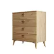 Byrå Hanah Home Versa Ce 3612 Ek Spånskiva 80x90,8x45 cm - Byråer och skåp - 8683342214742 - 1