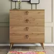 Byrå Hanah Home Versa Ce 3612 Ek Spånskiva 80x90,8x45 cm - Byråer och skåp - 8683342214742 - 3