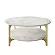 Soffbord Hanah Home Versy Guld Spånskiva 90x90x36,8 cm - Soffbord - 8681875921212 - 1