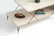 Soffbord Hanah Home Loire Svart Travertin Spånskiva 100x40x50 cm - Soffbord - 8684283111312 - 5