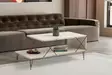Soffbord Hanah Home Loire Svart Travertin Spånskiva 100x40x50 cm - Soffbord - 8684283111312 - 2
