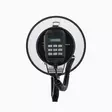 Megafon | Maximal räckvidd: 1500 m | Maximal volymkontroll: 120 dB | Avtagbar mikrofon | Inbygd siren | Bluetooth® | Inspelningsfunktion | USB-uppspelning | Axelrem | Svart / Vit - Walkie-talkies och megafoner - 5412810455522 - 21
