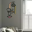 Väggdekor Metall Wallity Kubizm Flerfärgad Metall Trä 68x39 cm - Dekorationer, prydnadsföremål - 8684282053842 - 2