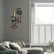 Väggdekor Metall Wallity Kubizm Flerfärgad Metall Trä 68x39 cm - Dekorationer, prydnadsföremål - 8684282053842 - 3