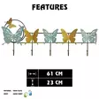 Vägghängare Metall Wallity Diana Flerfärgad Metall 61x23 cm - Klädhängare - 8684283391042 - 9