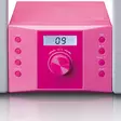 Micro set med CD FM-radio AUX-IN klistermärken Rosa - CD/DVD-spelare - 8711902044772 - 46