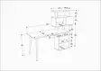 Skrivbord Hanah Home Vina Ek Spånskiva 133x55x146,4 cm - Skrivbord - 8683743118182 - 5