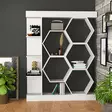 Bokhylla Hanah Home Sueno Vit Spånskiva 140x29,6x177,4 cm - Bokhyllor - 8683743117192 - 2