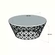 Soffbord Hanah Home Stil Svart Spånskiva 90x38x90 cm - Soffbord - 8681875827842 - 5