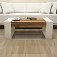 Soffbord Hanah Home Venüs Valnöt Cream Spånskiva 102x37,6x60 cm - Soffbord - 8681875183832 - 3