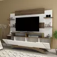 TV-bänk Hanah Home Deparo Valnöt Vit Spånskiva 180x148,6x29,5 cm - TV-bänkar - 8681875445022 - 4