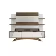 TV-bänk Hanah Home Deparo Valnöt Vit Spånskiva 180x148,6x29,5 cm - TV-bänkar - 8681875445022 - 6