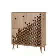Förvaringsskåp Hanah Home Multilux 124 Sonoma Ek Spånskiva 95x111x36 cm - Skåp och byråer - 8681875380712 - 1