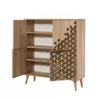 Förvaringsskåp Hanah Home Multilux 124 Sonoma Ek Spånskiva 95x111x36 cm - Skåp och byråer - 8681875380712 - 6