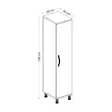 Förvaringsskåp Hanah Home Seul Vit Spånskiva 29x130x34 cm - Skåp och byråer - 8684282041702 - 8