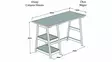 Skrivbord Hanah Home Perla Ek Massiv Furu 120x73,5x51 cm - Skrivbord - 8681875207132 - 1