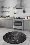 Matta Conceptum Marble Flerfärgad Polyester 100x100 cm - Runda mattor - 8681875427042 - 2