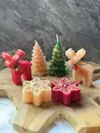 Doftljus Set Aberto Design Christmas Candle Flerfärgad Soya 5x5x10 cm 8x7x2 cm 8x8x3 cm - Ljus och lyktor - 8684283434992 - 1