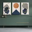 Canvastavla Wallity Flerfärgad Canvas 145x70 cm 3 Delar - Tavlor och ramar - 8684282625612 - 2