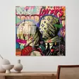 Glastavla Wallity Flerfärgad Glas 50x50 cm - Tavlor och ramar - 8684282240822 - 2