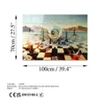 Glastavla Wallity Flerfärgad Glas 70x100 cm - Tavlor och ramar - 8683742114932 - 8