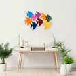 Väggdekor Metall Wallity C?rg?s?n Flerfärgad Metall 100x70 cm - Dekorationer, prydnadsföremål - 8683342852852 - 5