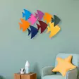 Väggdekor Metall Wallity C?rg?s?n Flerfärgad Metall 100x70 cm - Dekorationer, prydnadsföremål - 8683342852852 - 2