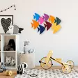 Väggdekor Metall Wallity C?rg?s?n Flerfärgad Metall 100x70 cm - Dekorationer, prydnadsföremål - 8683342852852 - 4