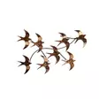 Väggdekor Metall Wallity Flying Birds Flerfärgad Metall 69x41x7 cm 3 Delar - Dekorationer, prydnadsföremål - 8683742873822 - 1