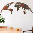 Väggdekor Metall Wallity World Map Medium Flerfärgad Metall 150x59 cm 2 Delar - Dekorationer, prydnadsföremål - 8683743851522 - 2