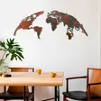 Väggdekor Metall Wallity World Map Medium Flerfärgad Metall 150x59 cm 2 Delar - Dekorationer, prydnadsföremål - 8683743851522 - 3