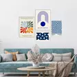 MDF-tavla Wallity Flerfärgad MDF 62x85 cm 4 Delar - Tavlor och ramar - 8684283714322 - 2