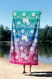 Strandhandduk Mijölnir Flerfärgad Mikrofilament 70x130 cm - Handdukar - 8684282665502 - 4