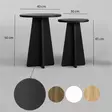 Soffbord Hanah Home Mushroom 2 Svart Spånskiva 40x50x40 cm 30x45x30 cm - Soffbord - 8684282515302 - 5