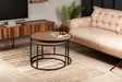 Sidobord Hanah Home Tambur Valnöt Spånskiva 80x50x80 cm 66x43x66 cm - Sidobord och extrabord - 8681875561852 - 2
