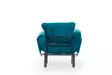 Öronlappsfåtölj Atelier del Sofa Nitta Petrolgrön Polyester 95x70x85 cm - Fåtöljer - 8681875833812 - 12