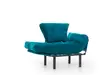 Öronlappsfåtölj Atelier del Sofa Nitta Petrolgrön Polyester 95x70x85 cm - Fåtöljer - 8681875833812 - 6