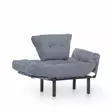 Öronlappsfåtölj Atelier del Sofa Nitta Grå Polyester 95x70x85 cm - Fåtöljer - 8681875833782 - 5