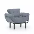 Öronlappsfåtölj Atelier del Sofa Nitta Grå Polyester 95x70x85 cm - Fåtöljer - 8681875833782 - 7