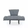 Öronlappsfåtölj Atelier del Sofa Nitta Grå Polyester 95x70x85 cm - Fåtöljer - 8681875833782 - 9