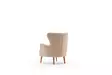 Öronlappsfåtölj Atelier del Sofa Karina Cream Sammet 73x80x87 cm - Fåtöljer - 8683342008082 - 6