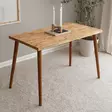 Skrivbord Hanah Home Cozy Natural Ek Massiv Furu 110x73x60 cm - Skrivbord - 8683342384292 - 2