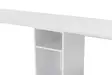 Skrivbord Nordure Twin White Guld Spånskiva 240x74x60 cm - Skrivbord - 8684282978572 - 8