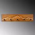 Vägghängare Wallity Mountain 2 Valnöt Trä/Metall 60x14x5 cm - Klädhängare - 8684282463382 - 5