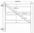 Ranch häststaket enkelbladigt portelementsystem med 152 cm höga stolpar, vit PVC - Staket och stängselnät - 6438014430652 - 2
