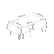 Soffbord Hanah Home Viper Safir Antracit Spånskiva 103,6x53,6x45,5 cm - Soffbord - 8684282596622 - 6