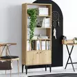 Bokhylla Hanah Home Pollux Safir Ek Spånskiva 60x175x30 cm - Bokhyllor - 8683342978712 - 2